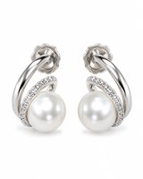 Orecchini Idee Preziose dal 1987 Donna in Oro bianco Perla IP.OK18B/24P